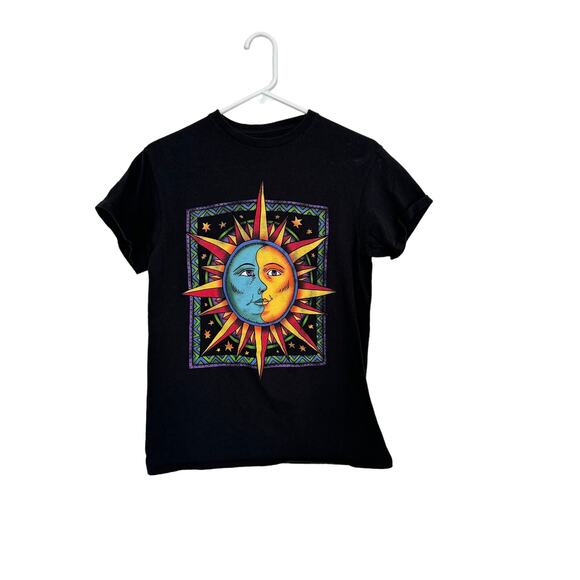 Mad Engine Sun and Moon T Shirt Women’s Size Small Celestial - Picture 1 of 4